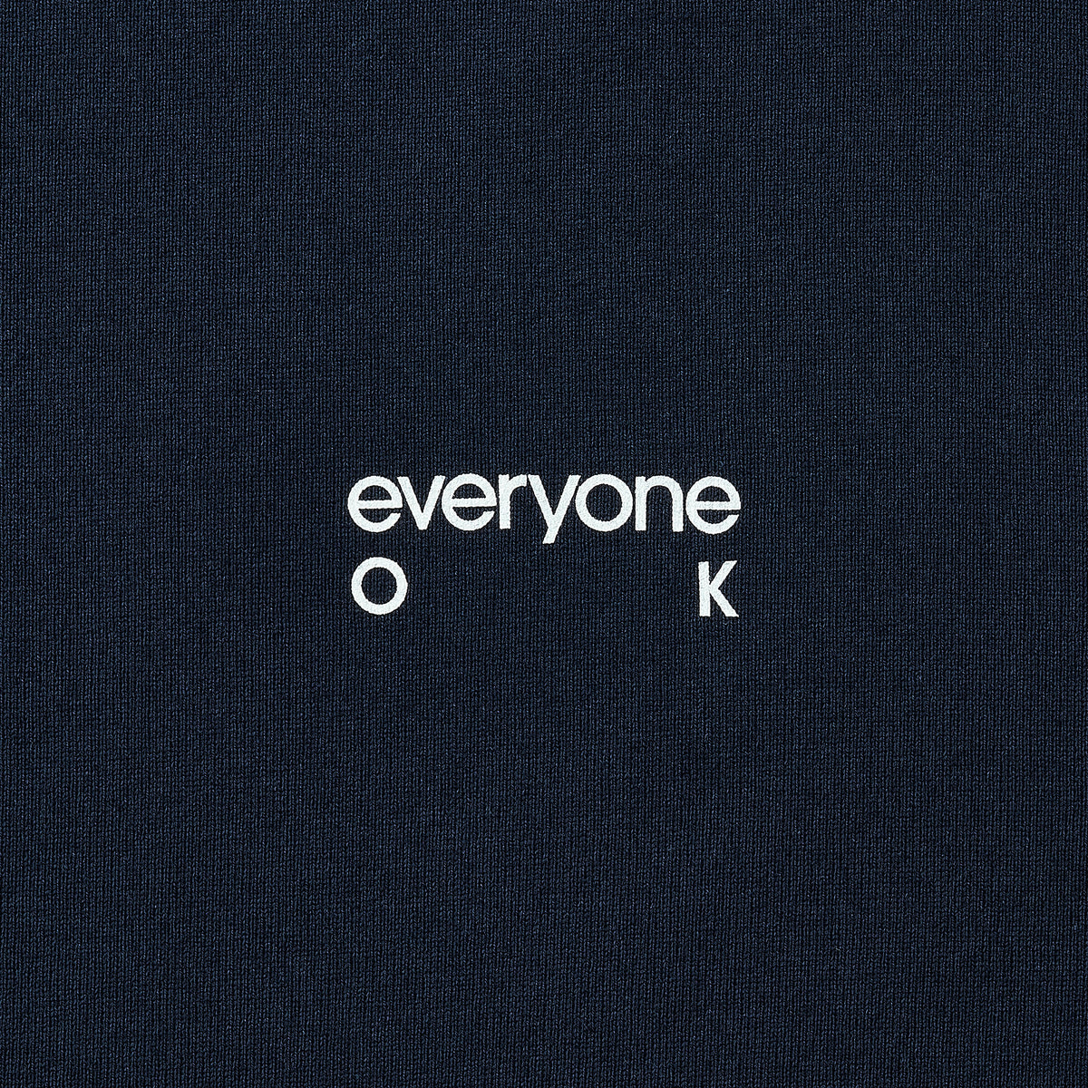 everyone ok logo tee shirt(NAVY)