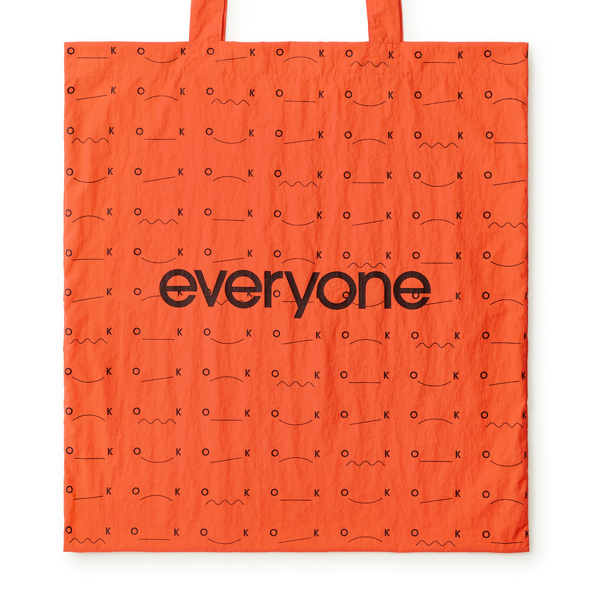 everyone ok nylon logo tote bag(ORANGE)