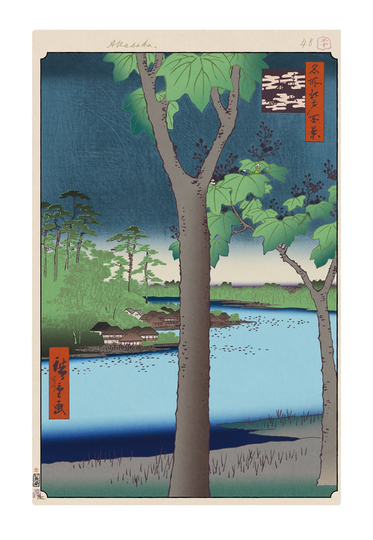 【村上隆 版画作品】広重名所江戸百景 K050_赤坂桐畑