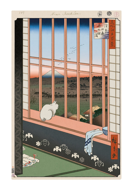 【村上隆 版画作品】広重名所江戸百景 K103_浅草田甫酉の町詣