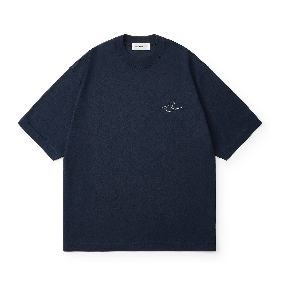 everyone ok pigeon logo tee shirt（NAVY）