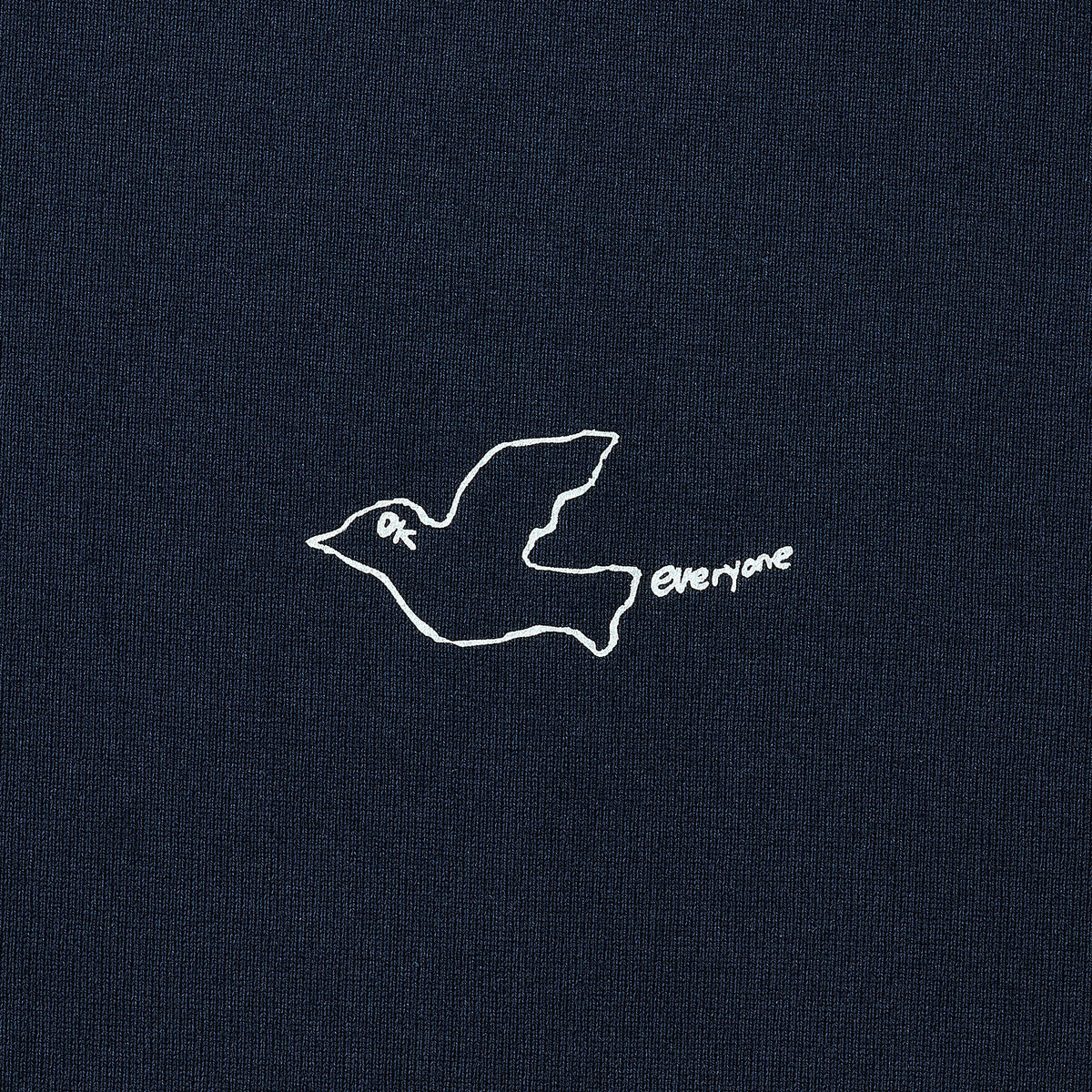 everyone ok pigeon logo tee shirt（NAVY）