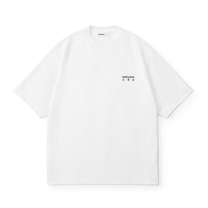 everyone ok korean logo tee shirt（WHITE）