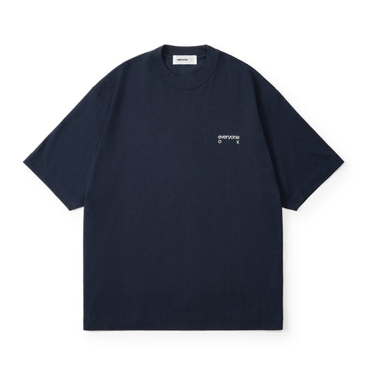 everyone ok logo tee shirt（NAVY）