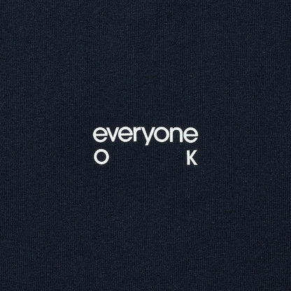 everyone ok logo tee shirt（NAVY）