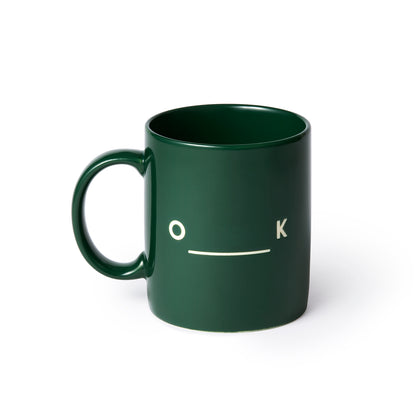 everyone ok  logo mug（GREEN）