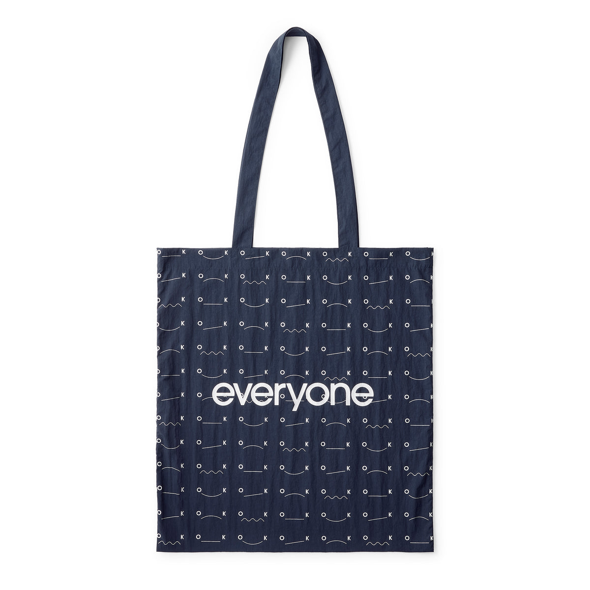 everyone ok nylon logo tote bag（NAVY）