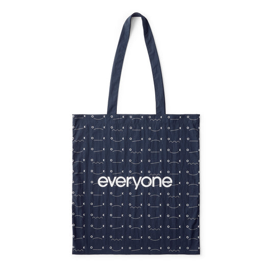 everyone ok nylon logo tote bag（NAVY）