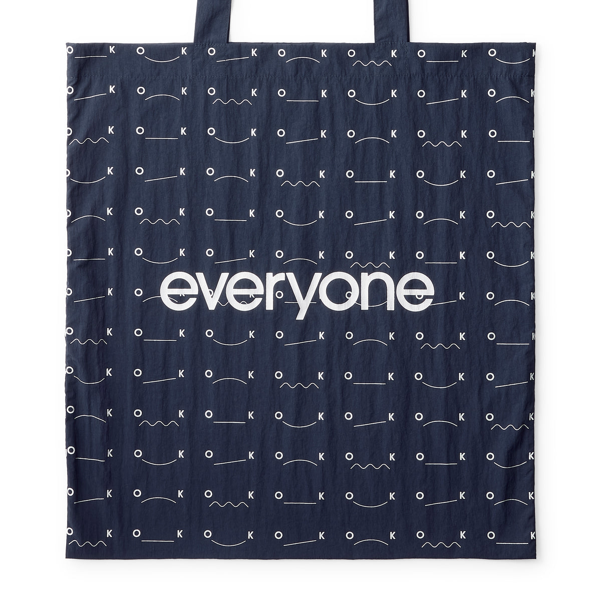 everyone ok nylon logo tote bag（NAVY）