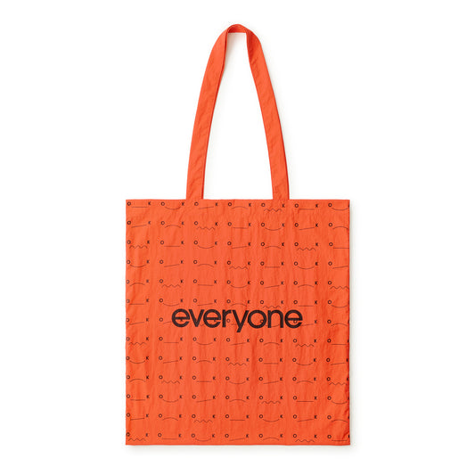 everyone ok nylon logo tote bag（ORANGE）