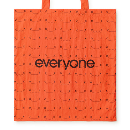 everyone ok nylon logo tote bag（ORANGE）